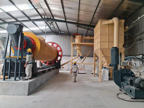 98% 容量 低消費量のセメントボールミール 吹風機回転速度 710-1500 r/min
