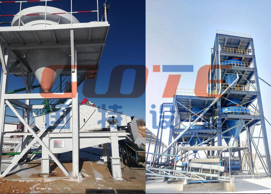 PLC制御 50 TPH 100 TPH シリコン砂粉砕機のための砂洗浄処理プラント
