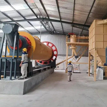 クォーツ砂の乾燥磨き機 空気分類器とPLC制御のボールミール