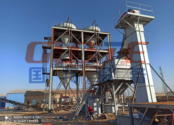 建設機械と炭素鋼の生産ラインのための自動砂粉砕工場