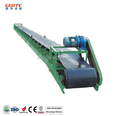 1986 KG 重量 GUOTE 傾斜式フラットゴムベルト輸送機 石炭と鉱山材料