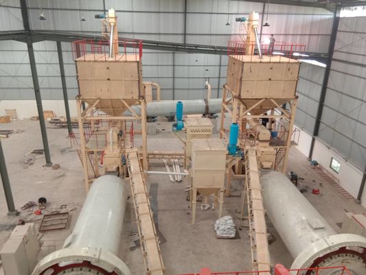 325 メッシュクォーツ粉末製造ボールミール,空気分離器と高クロム鋼ラインナー