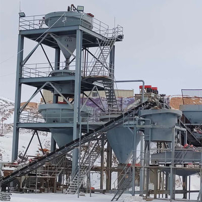 クォーツシリカ砂洗浄工場のための高容量0-100tphガラス砂加工機